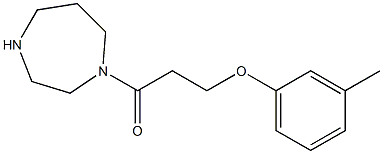 1-(1,4-diazepan-1-yl)-3-(3-methylphenoxy)propan-1-one Struktur