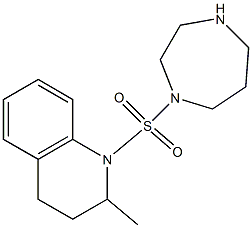 1-(1,4-diazepane-1-sulfonyl)-2-methyl-1,2,3,4-tetrahydroquinoline Struktur