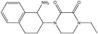 1-(1-amino-1,2,3,4-tetrahydronaphthalen-2-yl)-4-ethylpiperazine-2,3-dione Struktur