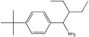 1-(1-amino-2-ethylbutyl)-4-tert-butylbenzene Struktur