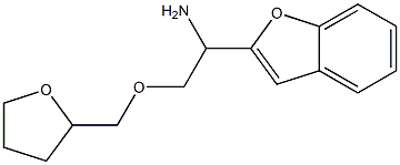 1-(1-benzofuran-2-yl)-2-(oxolan-2-ylmethoxy)ethan-1-amine Struktur