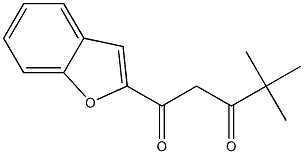 1-(1-benzofuran-2-yl)-4,4-dimethylpentane-1,3-dione Struktur