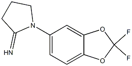 1-(2,2-difluoro-2H-1,3-benzodioxol-5-yl)pyrrolidin-2-imine Struktur