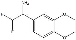 1-(2,3-dihydro-1,4-benzodioxin-6-yl)-2,2-difluoroethan-1-amine Struktur