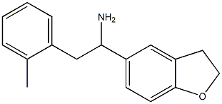 1-(2,3-dihydro-1-benzofuran-5-yl)-2-(2-methylphenyl)ethan-1-amine Struktur