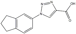 1-(2,3-dihydro-1H-inden-5-yl)-1H-1,2,3-triazole-4-carboxylic acid Struktur