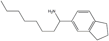 1-(2,3-dihydro-1H-inden-5-yl)octan-1-amine Struktur