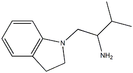 1-(2,3-dihydro-1H-indol-1-yl)-3-methylbutan-2-amine Struktur