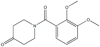 1-(2,3-dimethoxybenzoyl)piperidin-4-one Struktur