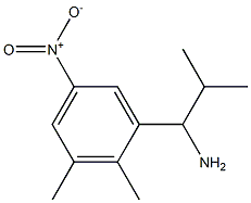 1-(2,3-dimethyl-5-nitrophenyl)-2-methylpropan-1-amine Struktur