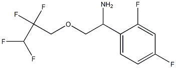 1-(2,4-difluorophenyl)-2-(2,2,3,3-tetrafluoropropoxy)ethan-1-amine Struktur