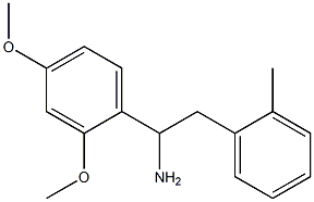 1-(2,4-dimethoxyphenyl)-2-(2-methylphenyl)ethan-1-amine Struktur