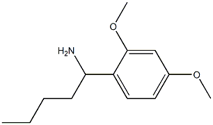 1-(2,4-dimethoxyphenyl)pentan-1-amine Struktur