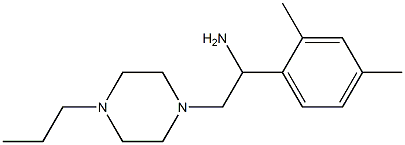 1-(2,4-dimethylphenyl)-2-(4-propylpiperazin-1-yl)ethanamine Struktur