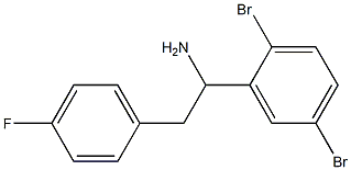 1-(2,5-dibromophenyl)-2-(4-fluorophenyl)ethan-1-amine Struktur