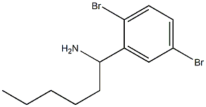 1-(2,5-dibromophenyl)hexan-1-amine Struktur