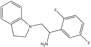 1-(2,5-difluorophenyl)-2-(2,3-dihydro-1H-indol-1-yl)ethanamine Struktur