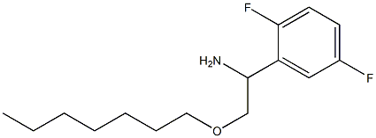 1-(2,5-difluorophenyl)-2-(heptyloxy)ethan-1-amine Struktur