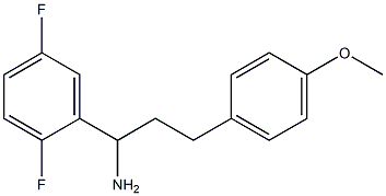 1-(2,5-difluorophenyl)-3-(4-methoxyphenyl)propan-1-amine Struktur