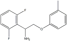 1-(2,6-difluorophenyl)-2-(3-methylphenoxy)ethanamine Struktur