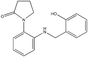 1-(2-{[(2-hydroxyphenyl)methyl]amino}phenyl)pyrrolidin-2-one Struktur