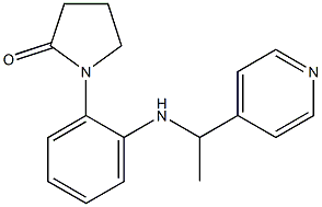 1-(2-{[1-(pyridin-4-yl)ethyl]amino}phenyl)pyrrolidin-2-one Struktur