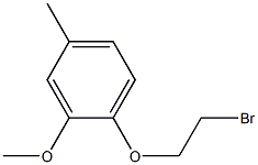 1-(2-bromoethoxy)-2-methoxy-4-methylbenzene Struktur