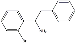 1-(2-bromophenyl)-2-(pyridin-2-yl)ethan-1-amine Struktur