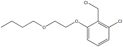 1-(2-butoxyethoxy)-3-chloro-2-(chloromethyl)benzene Struktur