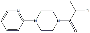 1-(2-chloropropanoyl)-4-pyridin-2-ylpiperazine Struktur