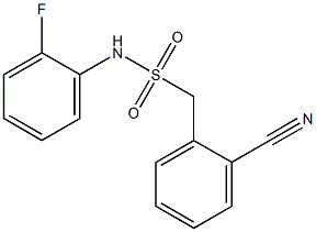 1-(2-cyanophenyl)-N-(2-fluorophenyl)methanesulfonamide Struktur