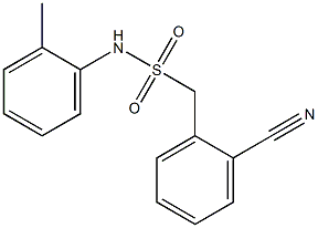 1-(2-cyanophenyl)-N-(2-methylphenyl)methanesulfonamide Struktur