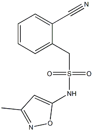 1-(2-cyanophenyl)-N-(3-methyl-1,2-oxazol-5-yl)methanesulfonamide Struktur