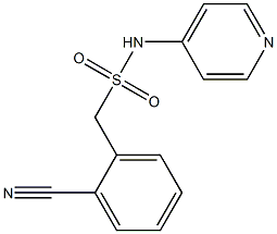 1-(2-cyanophenyl)-N-(pyridin-4-yl)methanesulfonamide Struktur