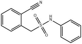 1-(2-cyanophenyl)-N-phenylmethanesulfonamide Struktur