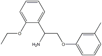 1-(2-ethoxyphenyl)-2-(3-methylphenoxy)ethanamine Struktur