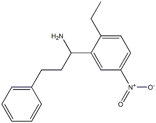 1-(2-ethyl-5-nitrophenyl)-3-phenylpropan-1-amine Struktur