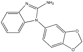 1-(2H-1,3-benzodioxol-5-yl)-1H-1,3-benzodiazol-2-amine Struktur