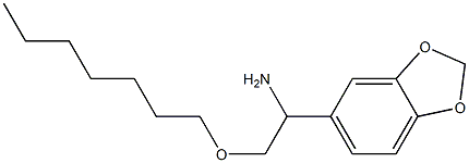 1-(2H-1,3-benzodioxol-5-yl)-2-(heptyloxy)ethan-1-amine Struktur