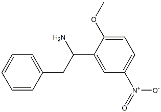 1-(2-methoxy-5-nitrophenyl)-2-phenylethan-1-amine Struktur