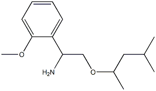 1-(2-methoxyphenyl)-2-[(4-methylpentan-2-yl)oxy]ethan-1-amine Struktur