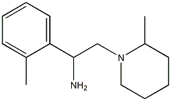 1-(2-methylphenyl)-2-(2-methylpiperidin-1-yl)ethanamine Struktur