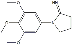 1-(3,4,5-trimethoxyphenyl)pyrrolidin-2-imine Struktur