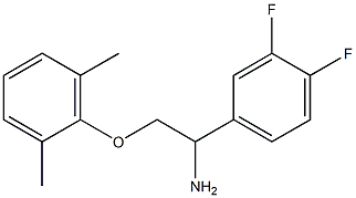 1-(3,4-difluorophenyl)-2-(2,6-dimethylphenoxy)ethanamine Struktur