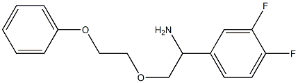 1-(3,4-difluorophenyl)-2-(2-phenoxyethoxy)ethan-1-amine Struktur