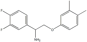 1-(3,4-difluorophenyl)-2-(3,4-dimethylphenoxy)ethanamine Struktur