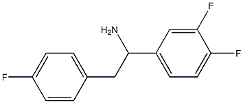 1-(3,4-difluorophenyl)-2-(4-fluorophenyl)ethan-1-amine Struktur