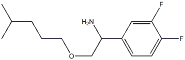 1-(3,4-difluorophenyl)-2-[(4-methylpentyl)oxy]ethan-1-amine Struktur