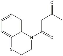 1-(3,4-dihydro-2H-1,4-benzothiazin-4-yl)butane-1,3-dione Struktur