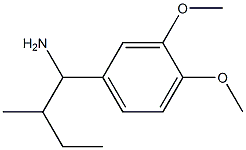 1-(3,4-dimethoxyphenyl)-2-methylbutan-1-amine Struktur